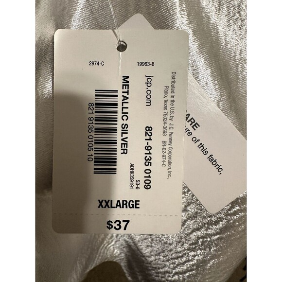 Belle & Sky Womans Metallic Top Size XXL Whimsical Romantic Old Money Event - Picture 4 of 11